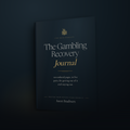 The Gambling Recovery Journal by Jason Bradburn, dark cover with gold lettering. 120 undated pages in five parts, instant PDF.