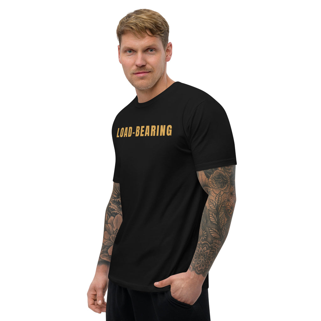 Load-Bearing T-shirt, black, fitted, front on model