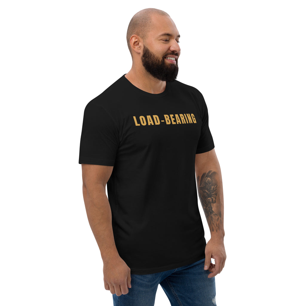 Load-Bearing T-shirt, black, three-quarter front view