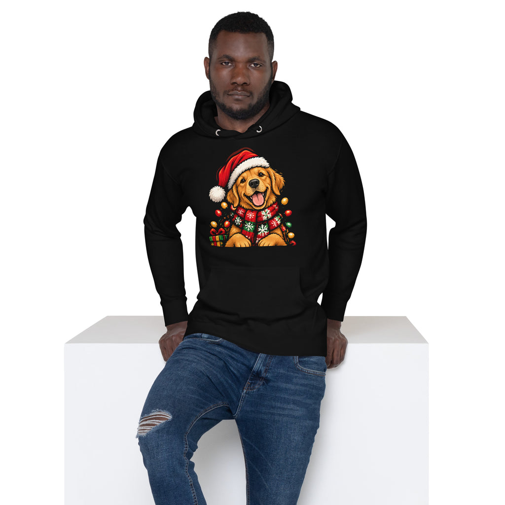 Golden Retriever Christmas Hoodie, colour option