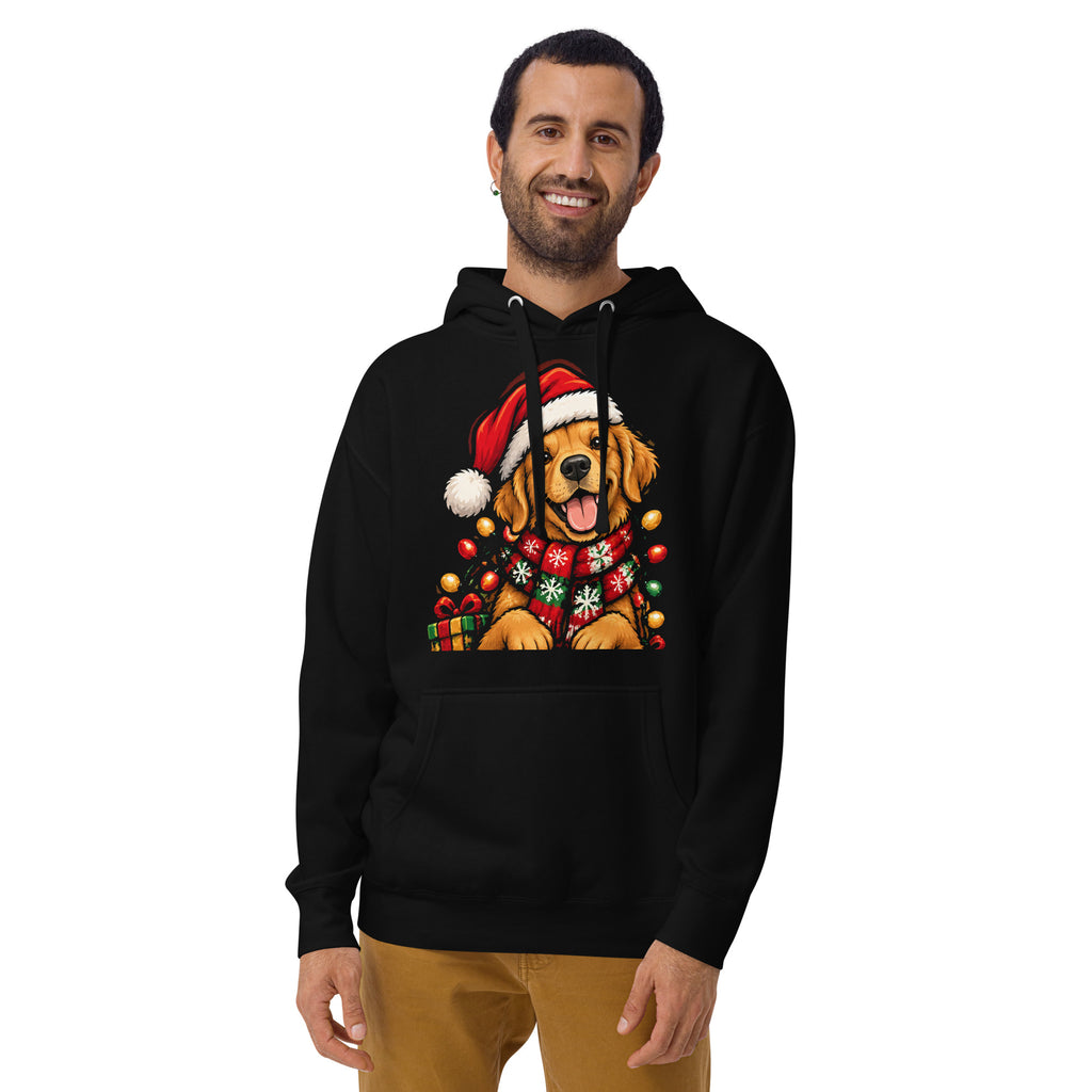 Golden Retriever Christmas Hoodie, colour option