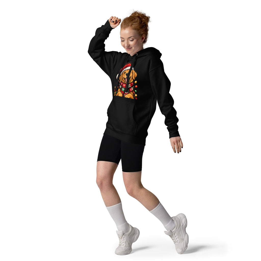 Golden Retriever Christmas Hoodie, colour option