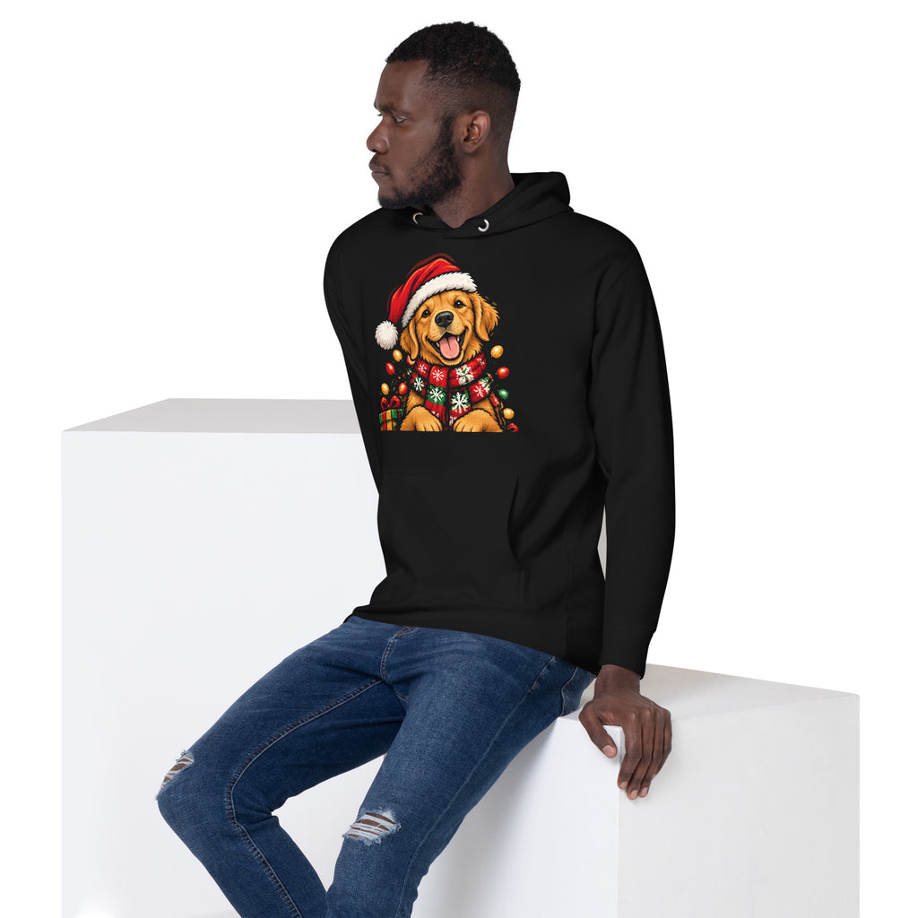 Golden Retriever Christmas Hoodie, colour option