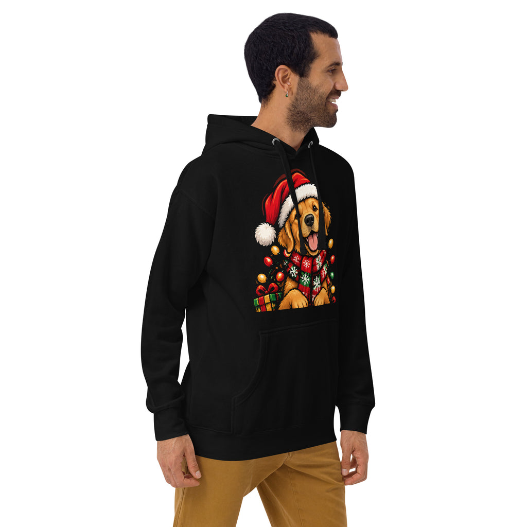 Golden Retriever Christmas Hoodie, colour option