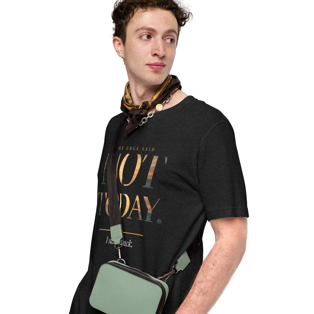 Not Today T-shirt, black heather, left front